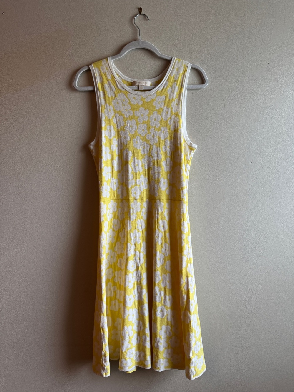 Etcetera Yellow and White Floral Sleeveless Dress